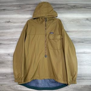Patagonia Men’s Half Zip Hooded Pull Over Rain Jacket Sz XL